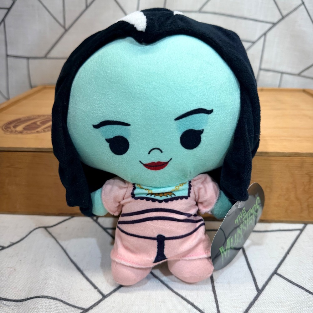 The Munsters Lily Munster Chibi 10 Inch Plush Toy Factory Green Pink 4243302 NWT